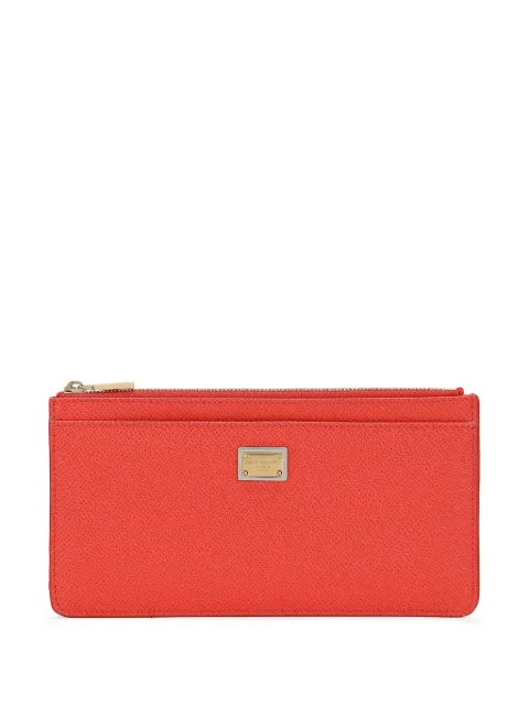 Dolce & Gabbana porte-cartes en cuir à plaque logo
