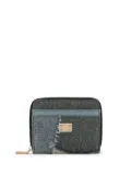 Dolce & Gabbana logo-plaque patchwork wallet - Blue