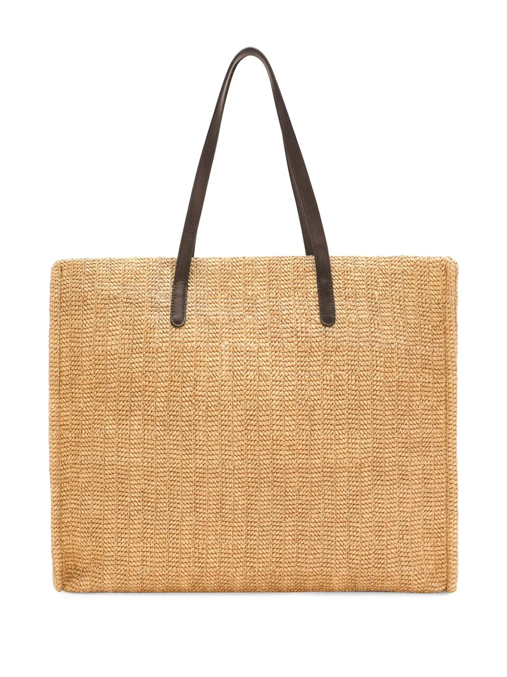 Dolce & Gabbana Raffia shopper met geborduurd logo Beige