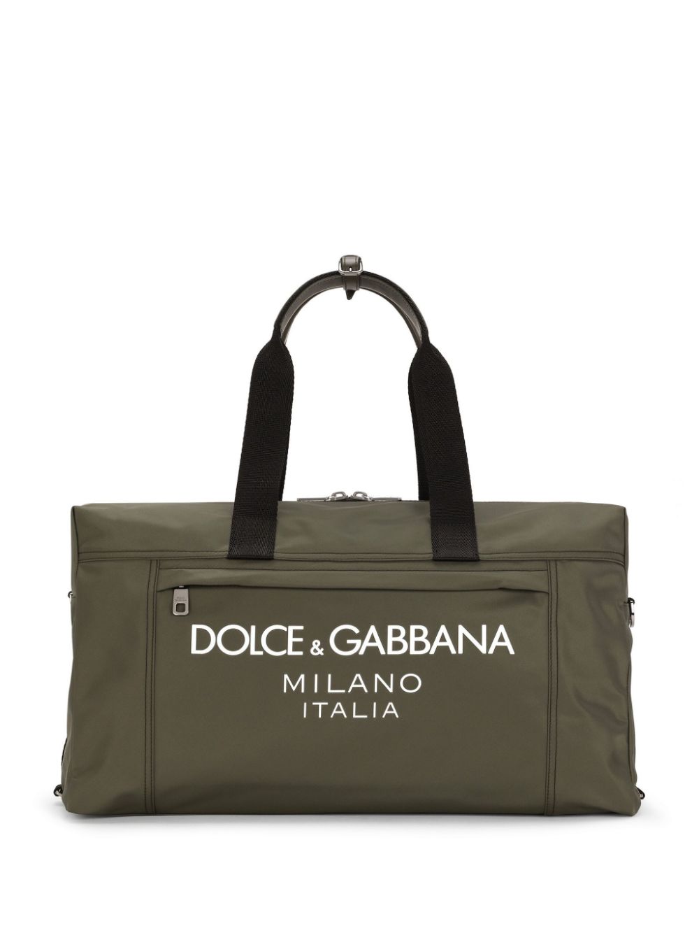 Dolce & Gabbana Logo-stamp Holdall Bag In Green