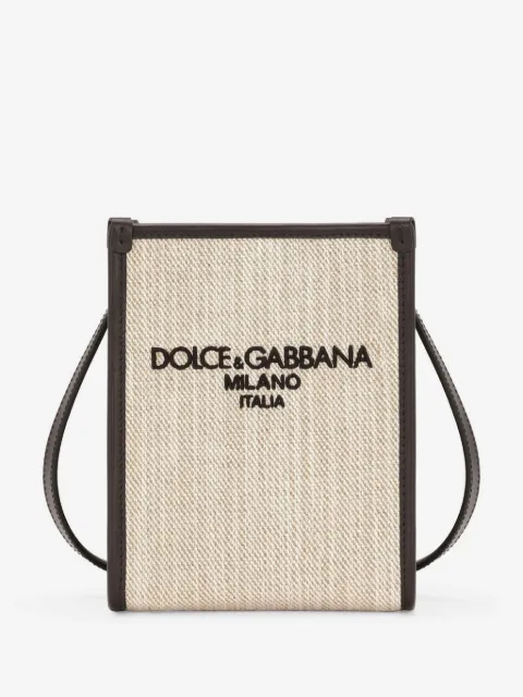 Dolce & Gabbana bolsa de hombro pequeña con logo bordado