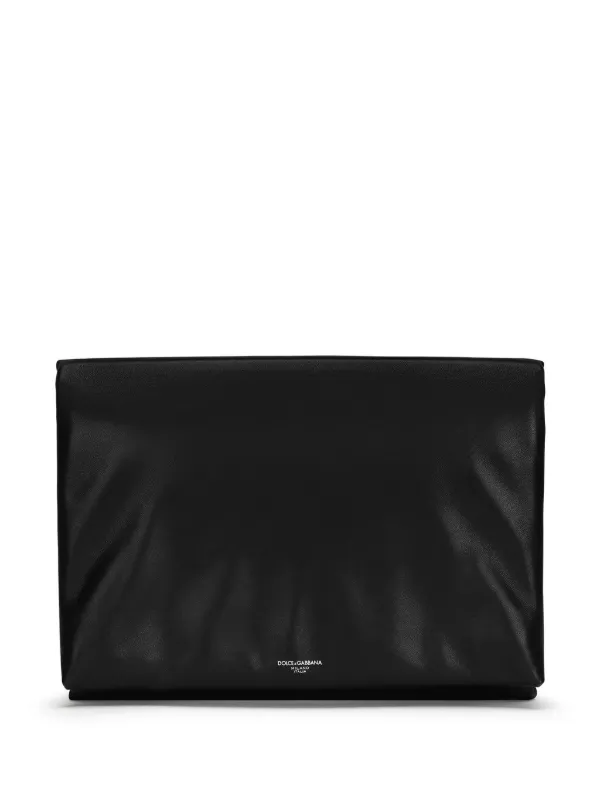 【関税&送料込】Dolce & Gabbana Black Satin Clutch 23600314_54321515_600.jpg