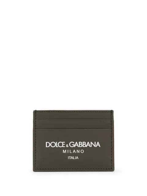 Dolce & Gabbana tarjetero con logo estampado
