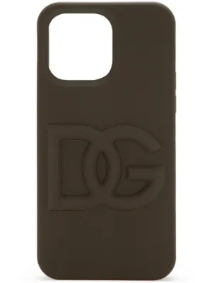 Dolce & Gabbana logo-embossed iPhone 13 Pro Max Case | Black