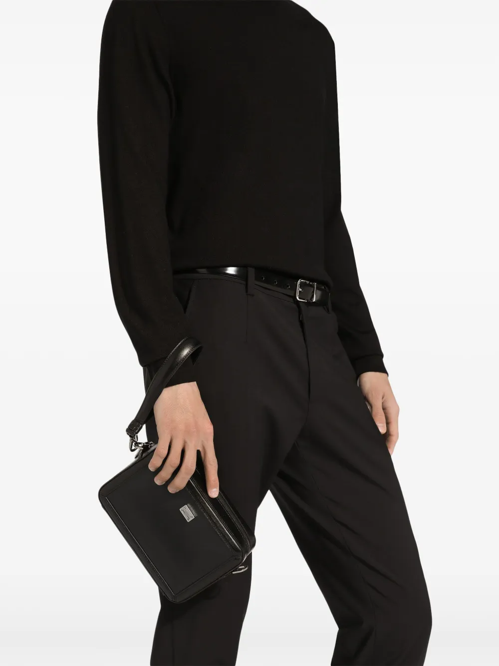 Dolce & Gabbana Crossbodytas met logoplakkaat Zwart