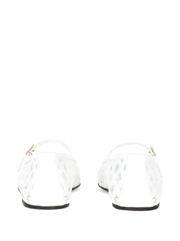 【関税＆送料込み】Dolce & Gabbana Leather Ballerina Nappa leather ballet flats in Black for Women
