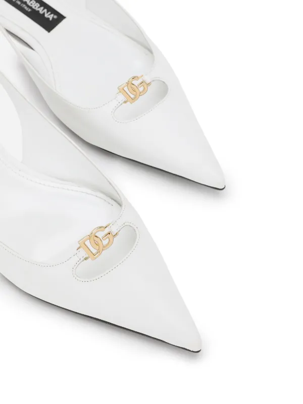 Dolce & Gabbana スリングバック シューズ | ホワイト | FARFETCH JP