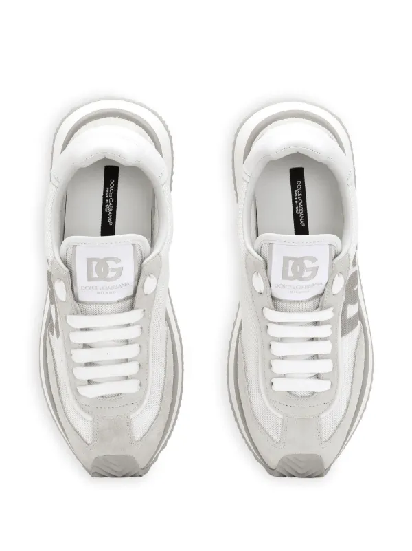 Dolce & Gabbana DG Cushion mixed-material Sneakers | White