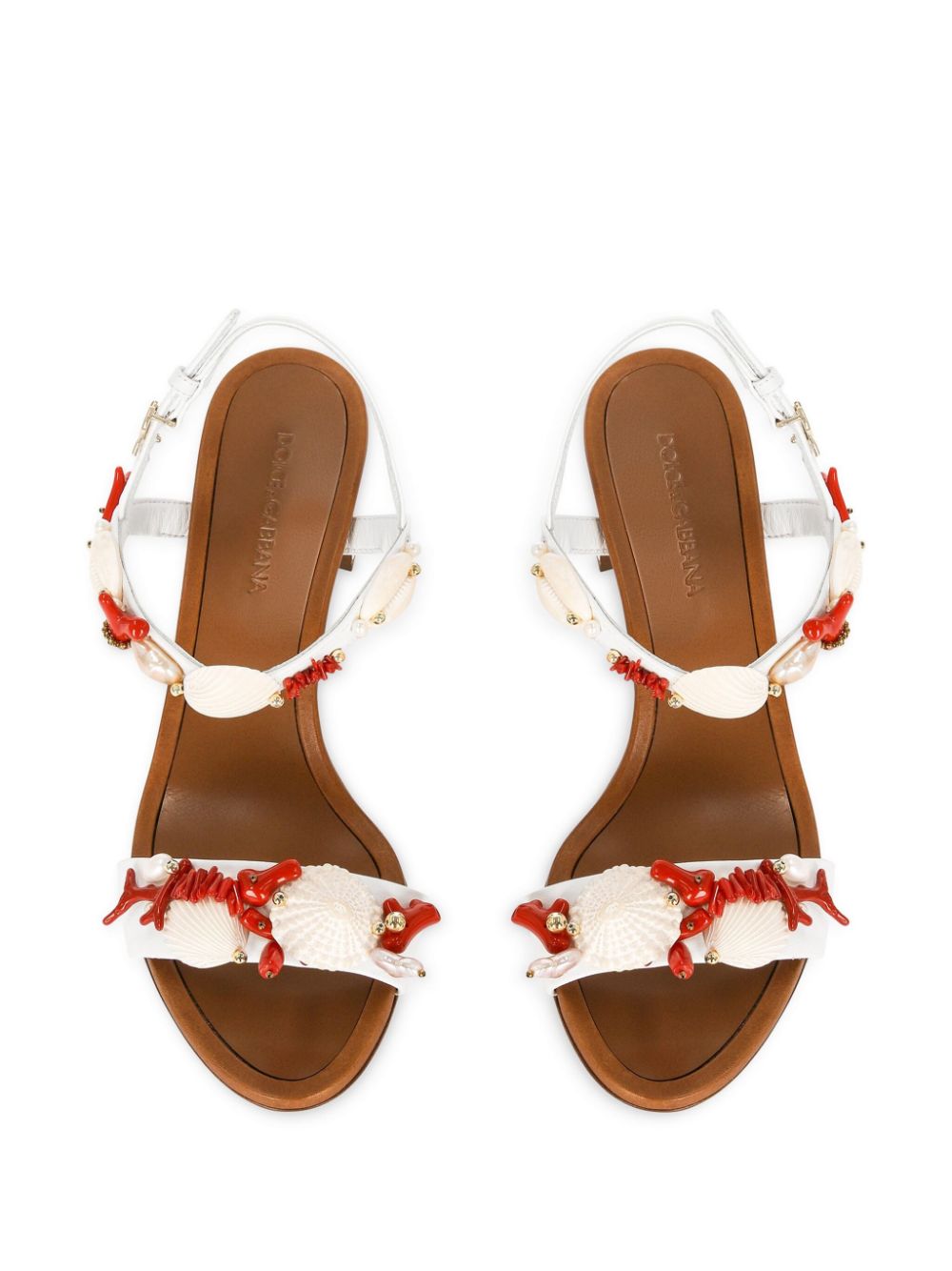 Dolce & Gabbana Keira 60 sandalen met applicatie Wit