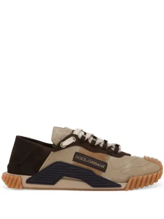Dolce & Gabbana NS1 Panelled Leather Sneakers | Neutrals | FARFETCH ZA