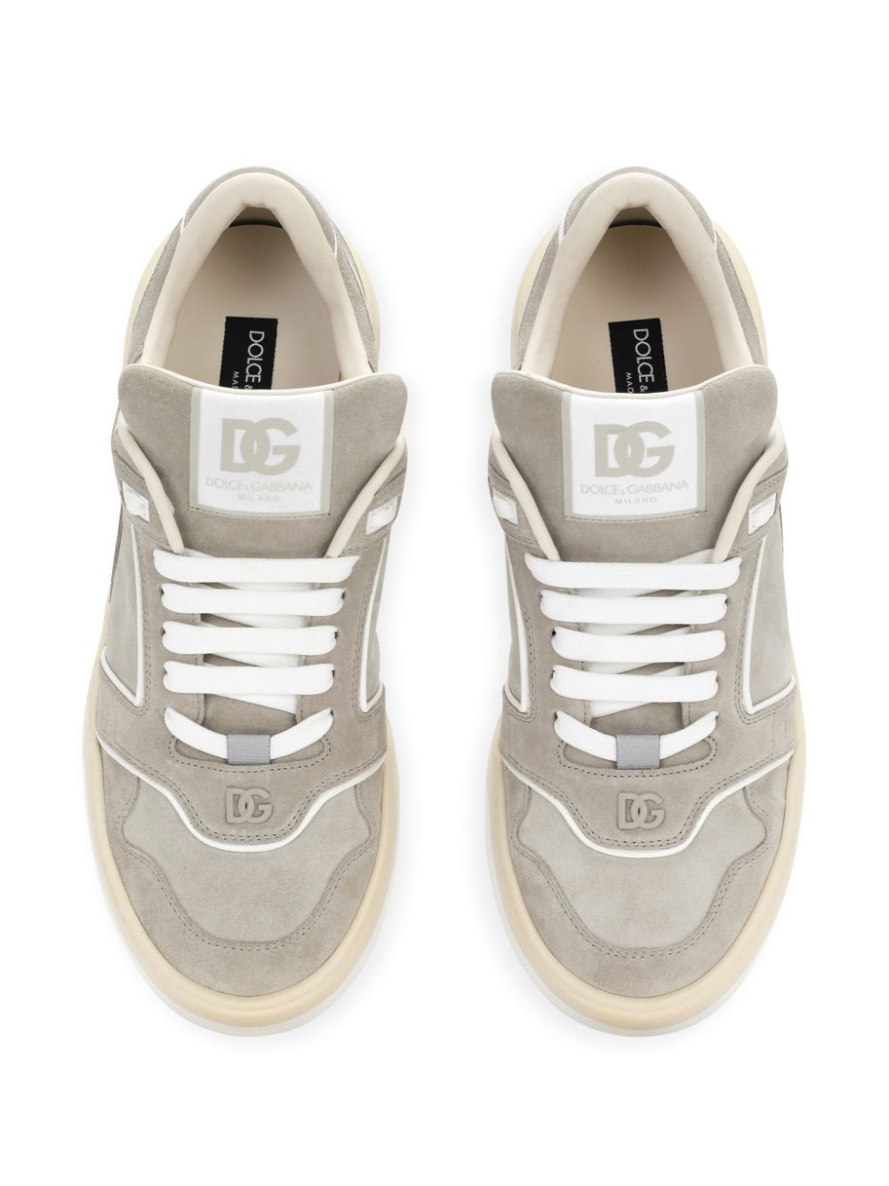 Dolce & Gabbana New Roma suede sneakers Grey