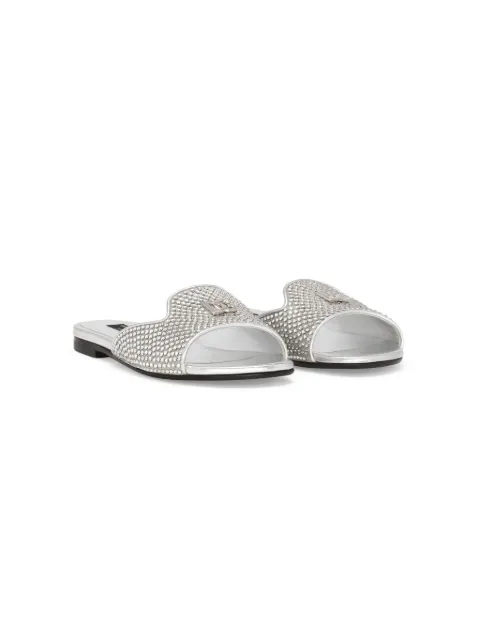 Dolce & Gabbana Kids DG rhinestone sandals