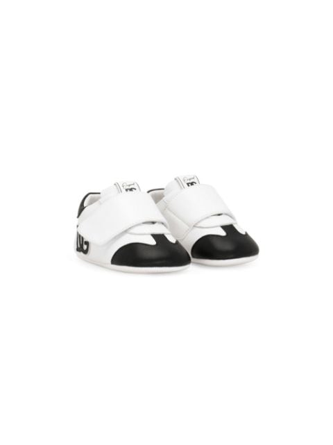 Dolce & Gabbana Kids logo-print touch-strap sneakers
