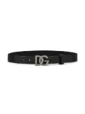 Dolce & Gabbana Kids DG plaque elasticated belt - Black