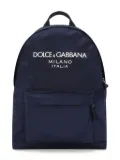 Dolce & Gabbana Kids logo-print backpack - Blue