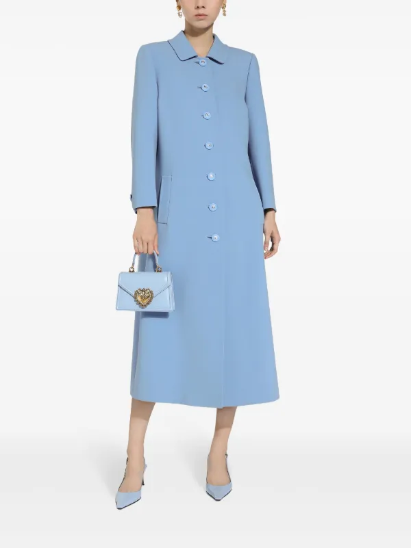 Dolce & Gabbana single-breasted virgin-wool Coat | Blue