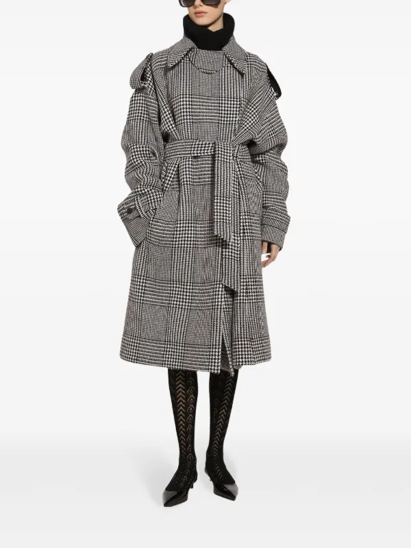 Dolce & Gabbana チェック コート | グレー | FARFETCH JP