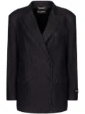 Dolce & Gabbana double-breasted peak-lapel jacket - Black