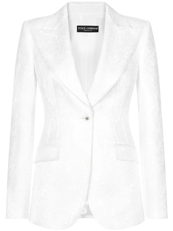 ジャケット DOLCE & GABBANA Turlington blazer White F29Z8TFUCCS 23600436_53775690_600.jpg