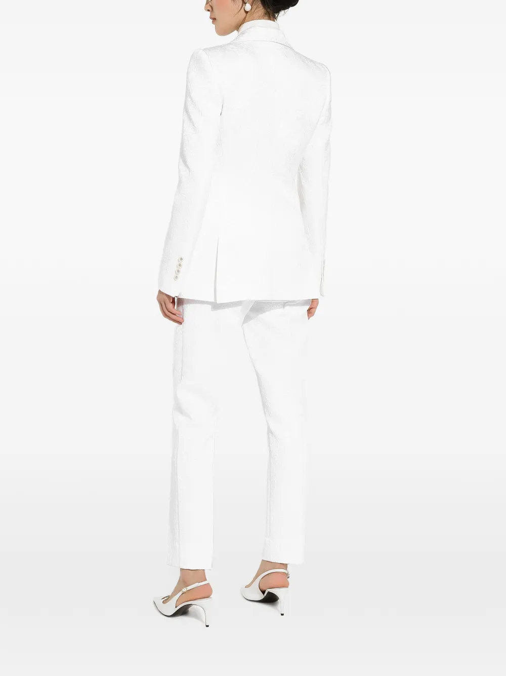 Dolce & Gabbana Turlington blazer met enkele rij knopen Wit
