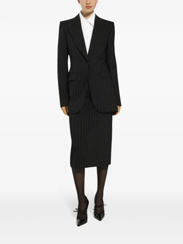 Dolce & Gabbana ストライプ ジャケット | ブラック | FARFETCH JP