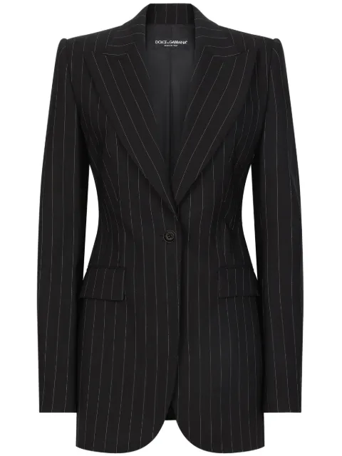 Dolce & Gabbana striped long sleeve blazer 