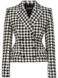 Dolce & Gabbana double breasted check blazer - Black