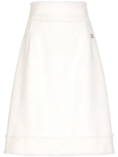 Dolce & Gabbana تنورة تويد بتصميم A