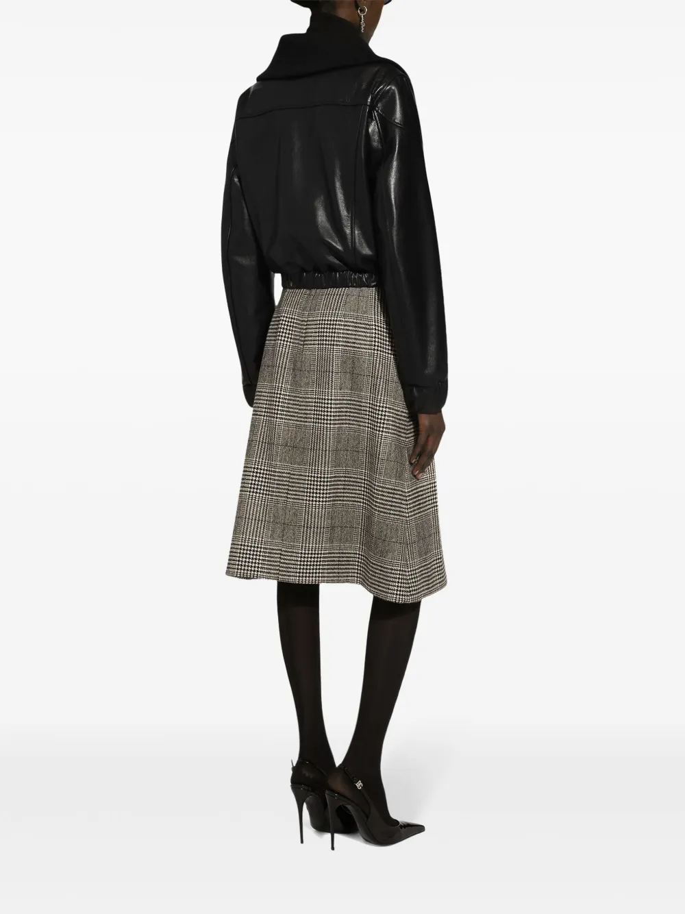 Dolce & Gabbana Rok met tartan ruit Grijs