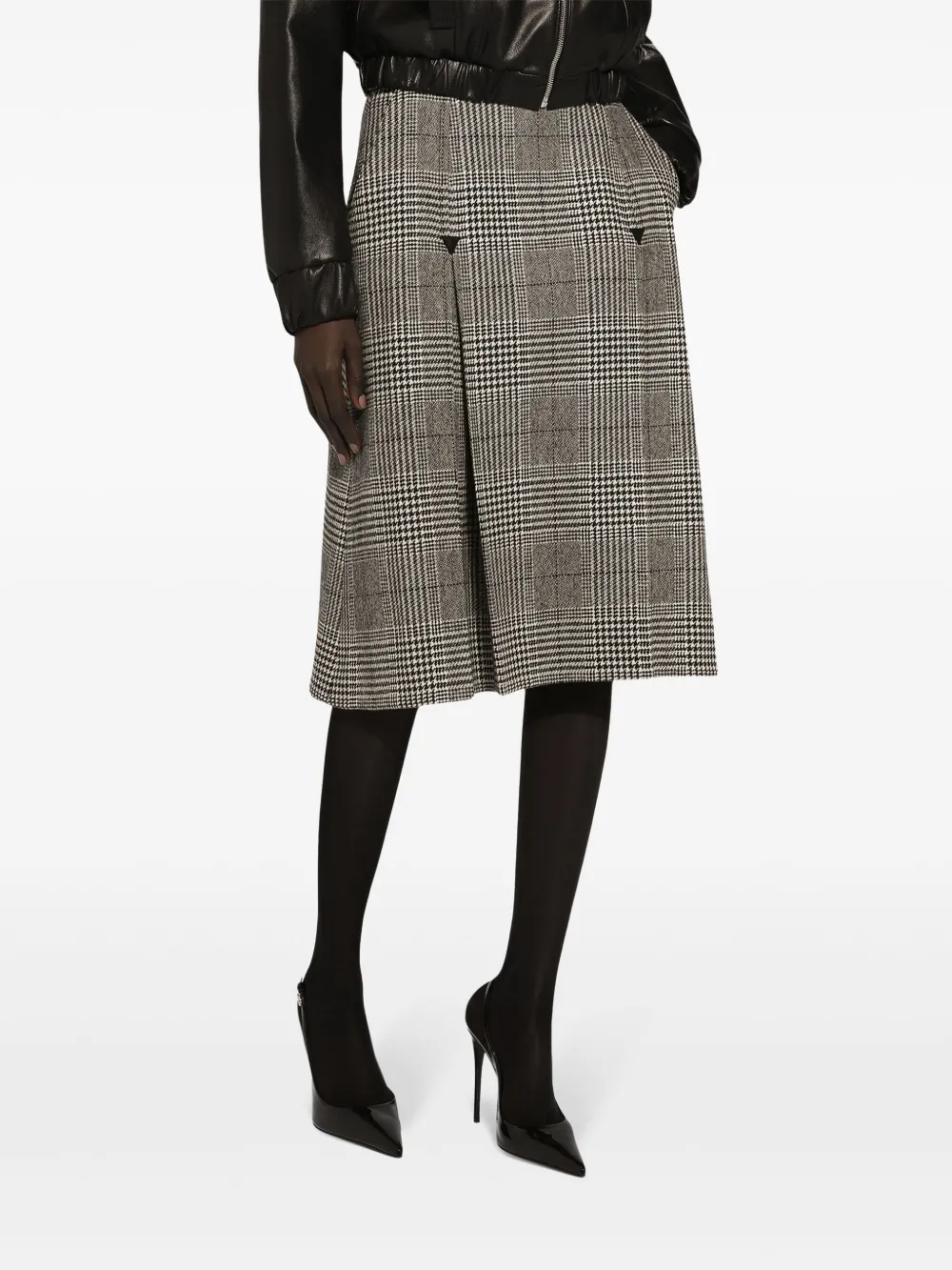 Dolce & Gabbana Rok met tartan ruit Grijs