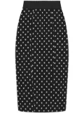 Dolce & Gabbana polka-dot print pencil skirt - Black