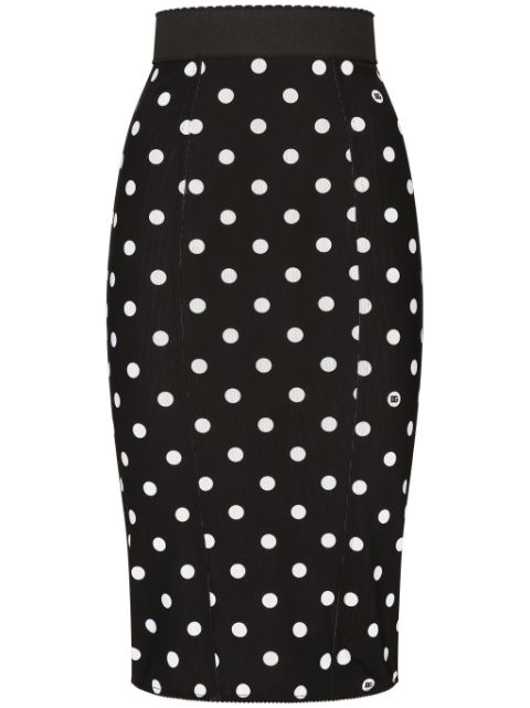 Dolce & Gabbana polka-dot pencil skirt Women