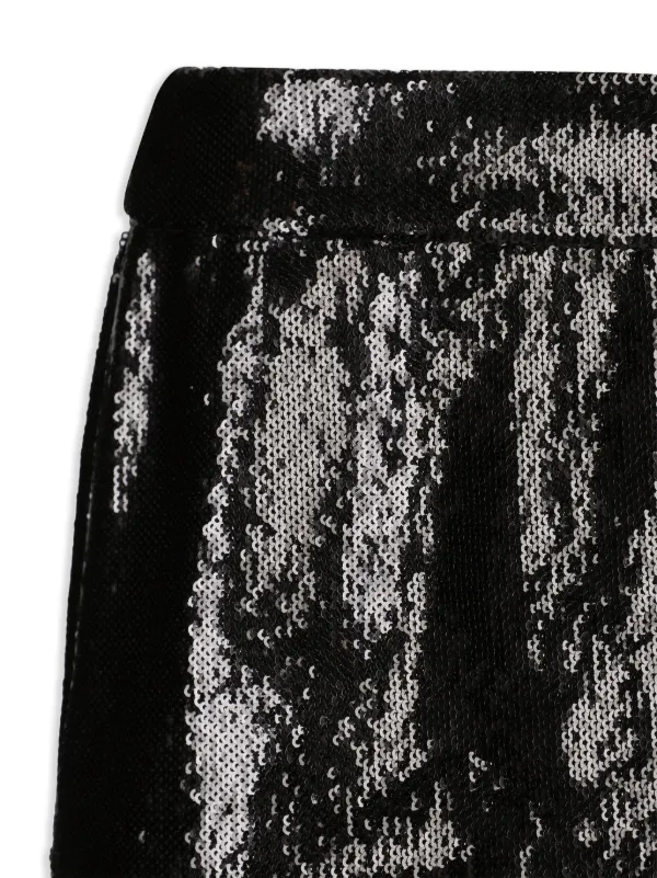 【DOLCE&GABBANA】マイクロスパンコール装飾ミニスカート Dolce & Gabbana スパンコール ミニスカート | ブラック