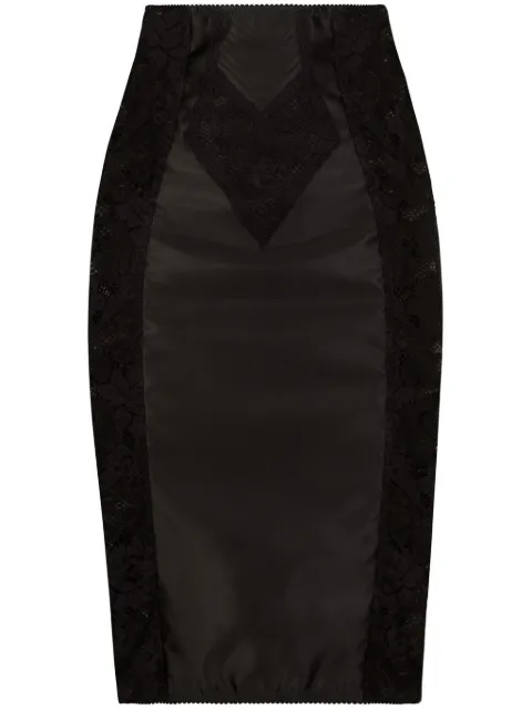 Dolce & Gabbana corset-style lace skirt 