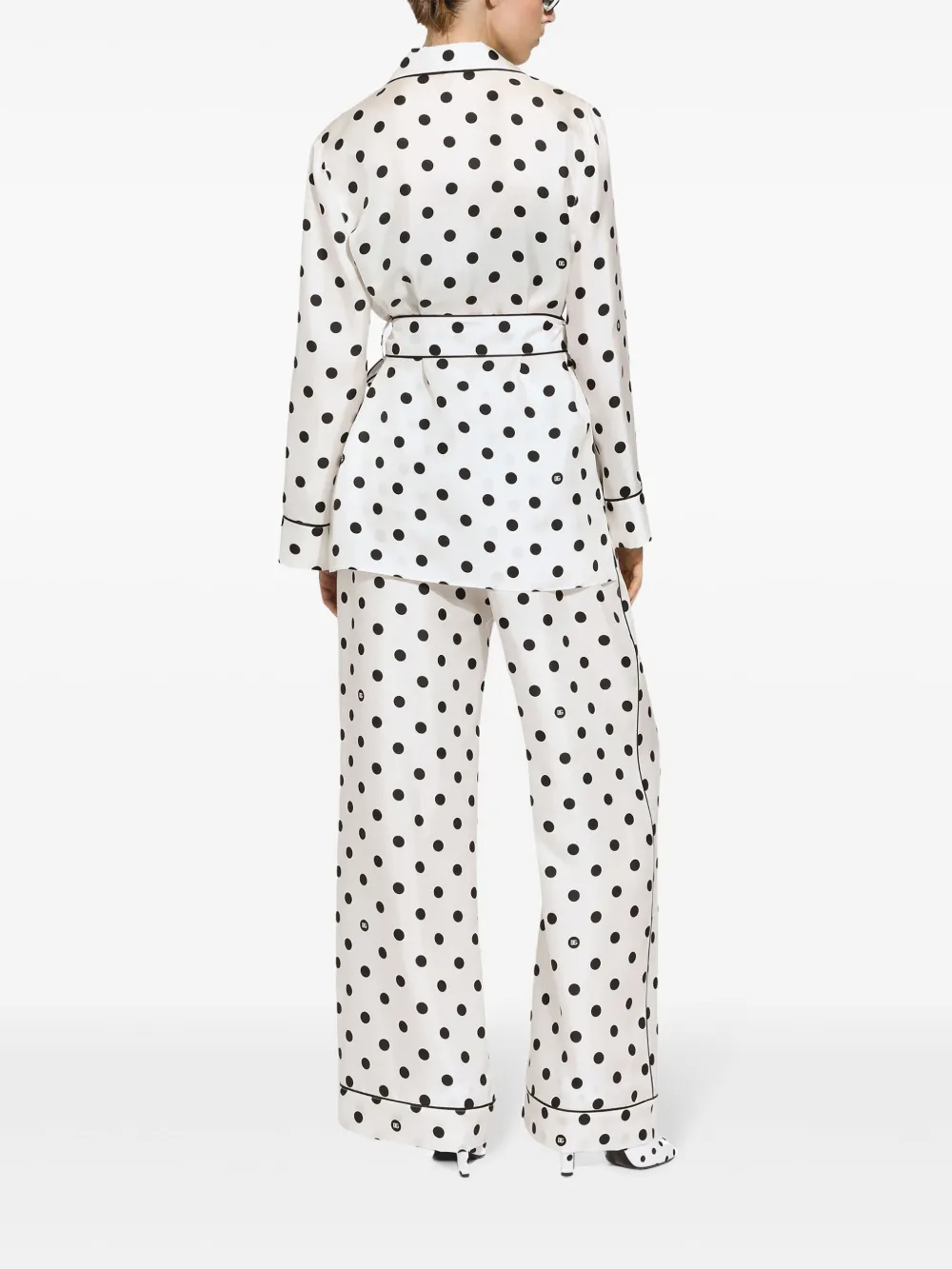 Dolce & Gabbana Pyjamashirt met stippen Wit
