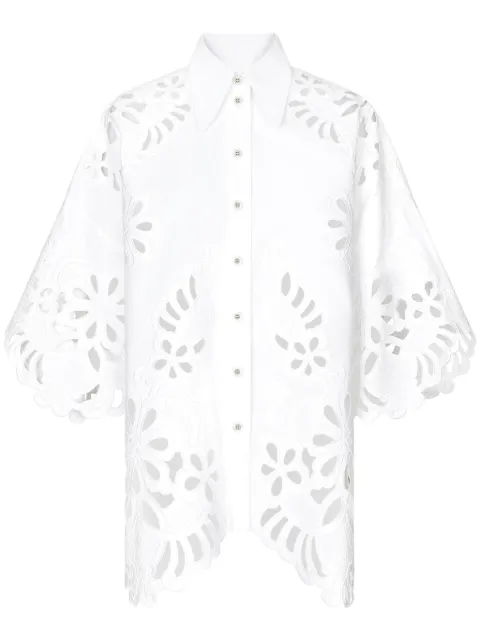 Dolce & Gabbana cut-out cotton shirt