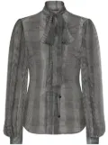 Dolce & Gabbana Prince of Wales check blouse - Grey