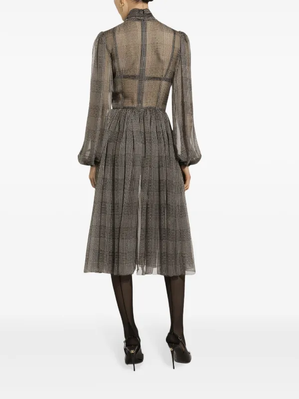 Dolce & Gabbana check-pattern Dress | Grey | FARFETCH Dolce & Gabbana check-pattern Dress | Grey | FARFETCH