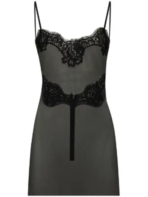 Dolce & Gabbana レーストリム キャミソール | ブラック | FARFETCH JP