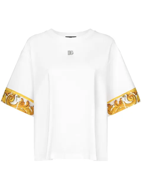 Dolce & Gabbana playera con ribete Mayólica