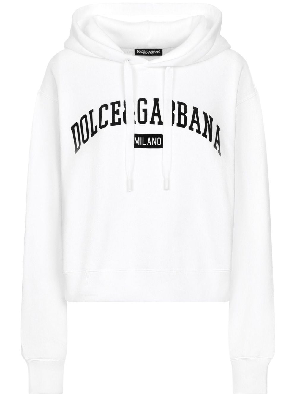 Shop Dolce & Gabbana Logo-print Hoodie In White