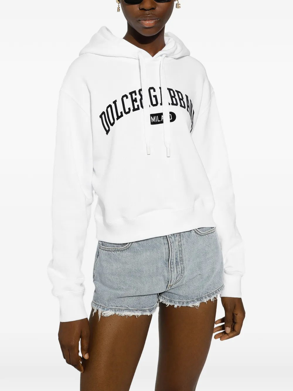 Dolce & Gabbana Hoodie met logoprint Wit