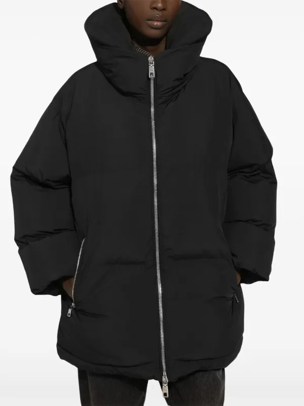 Black oversized padded jacket best sale