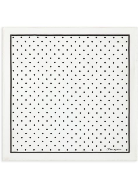 Dolce & Gabbana polka-dot silk scarf Women