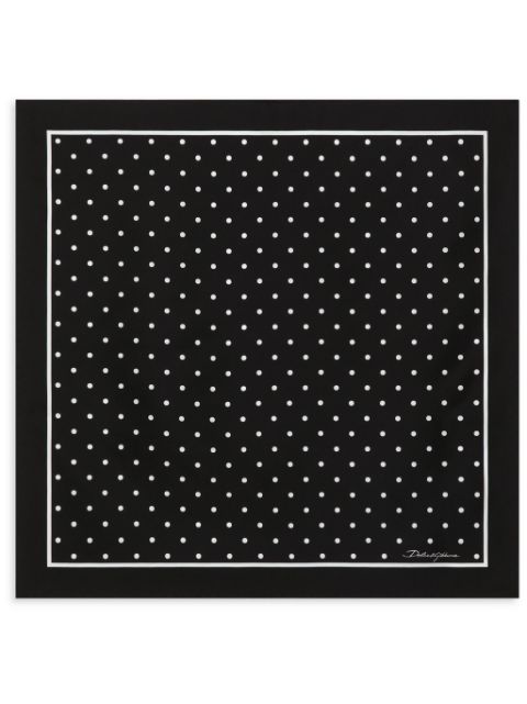 Dolce & Gabbana polka-dot silk scarf Women