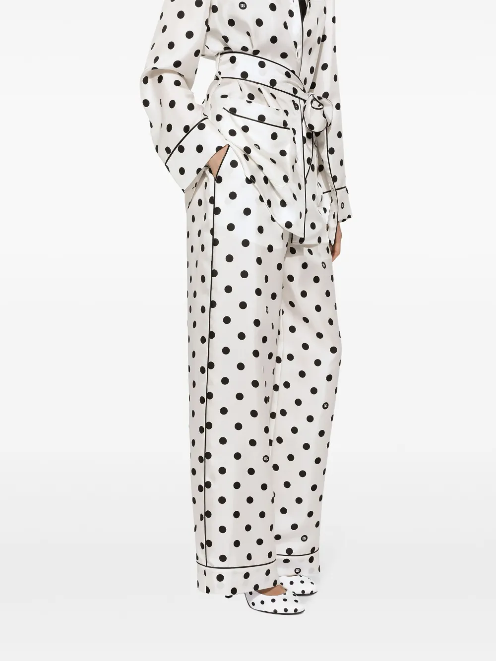 Dolce & Gabbana Broek met stippen Wit