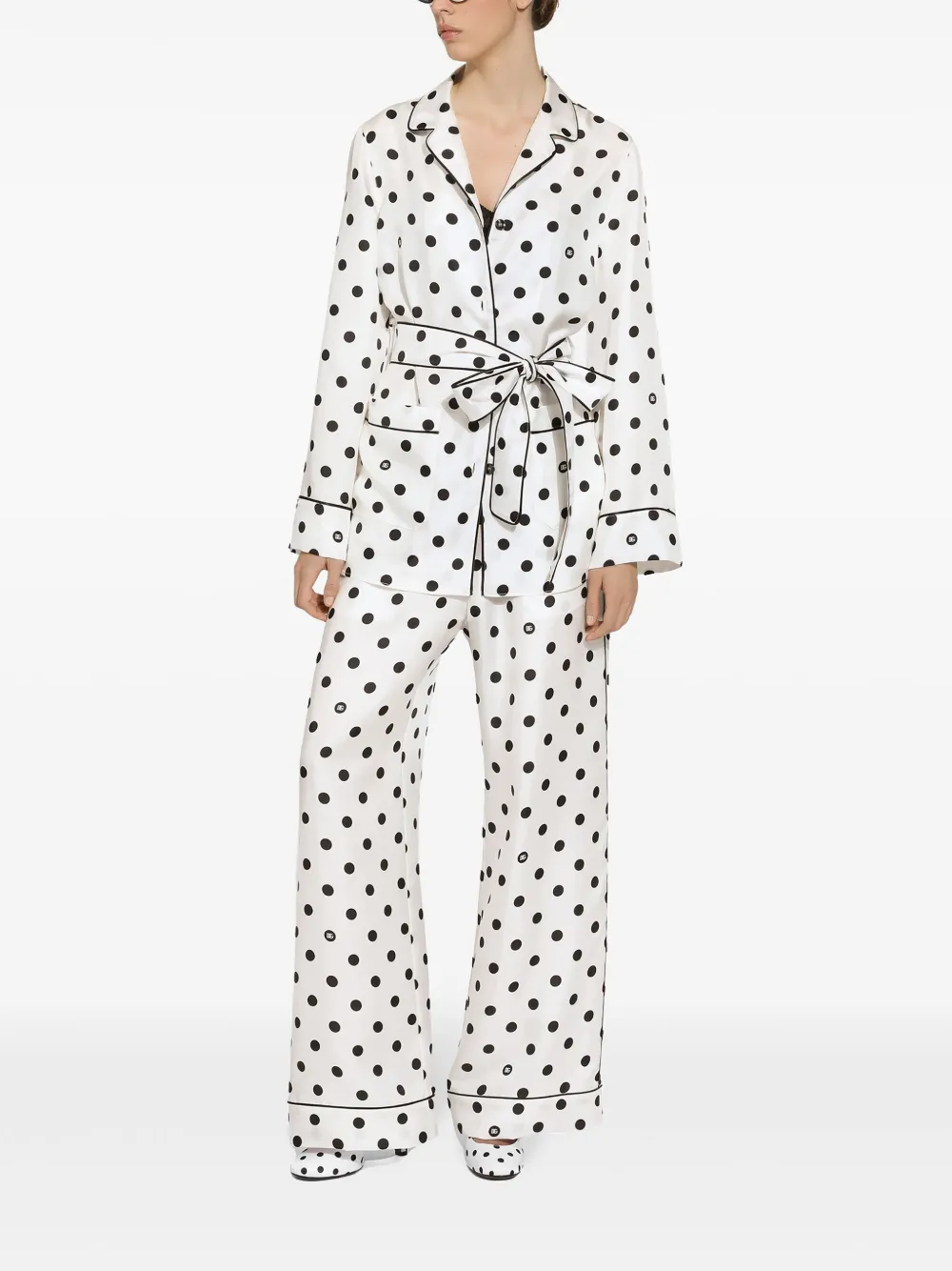 Dolce & Gabbana Broek met stippen Wit