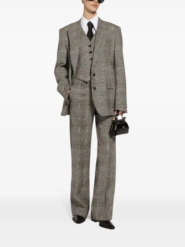 Dolce & Gabbana Tartan Check Trousers | Grey | FARFETCH Dolce & Gabbana Tartan Check Trousers | Grey | FARFETCH