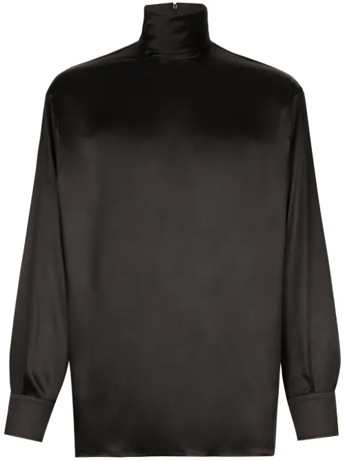 Chemise à col montant - Dolce & Gabbana - Modalova