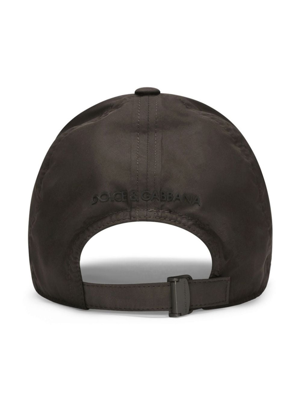 Shop Dolce & Gabbana Logo-plaque Baseball Cap In Brown